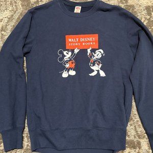 Disney UT Women's Sweatshirt Mickey Mouse,  Donald Duck,  Sz S Navy Blue